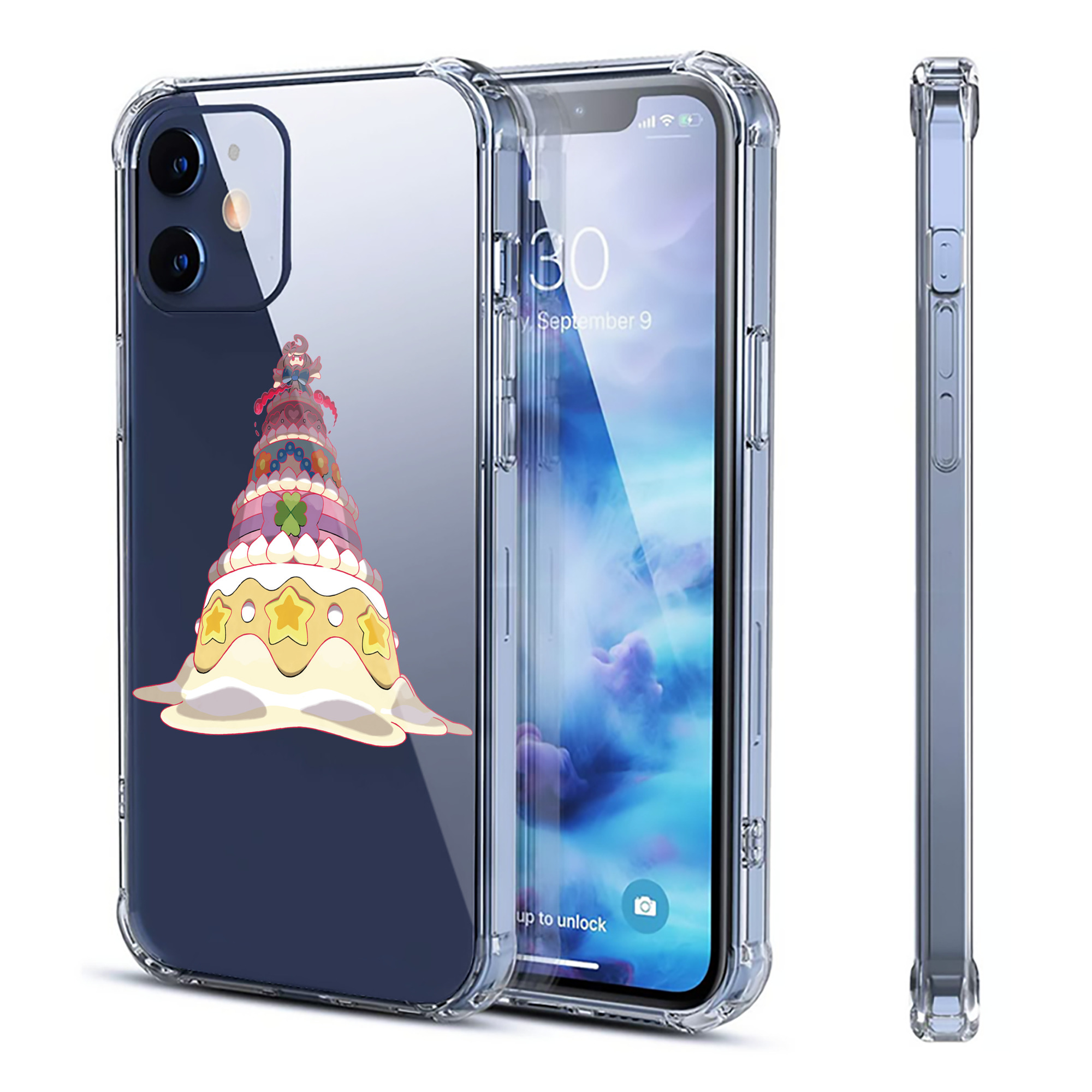 （画像用） ポケットモンスター Pokémon 【iPhone 12シリーズ対応】透明スマホケース（クリアソフトケース）
